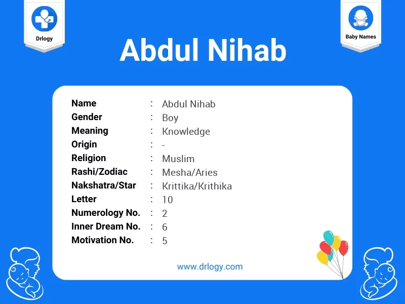 Abdul Nihab Name Meaning